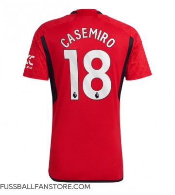 Manchester United Casemiro #18 Replik Heimtrikot 2023-24 Kurzarm